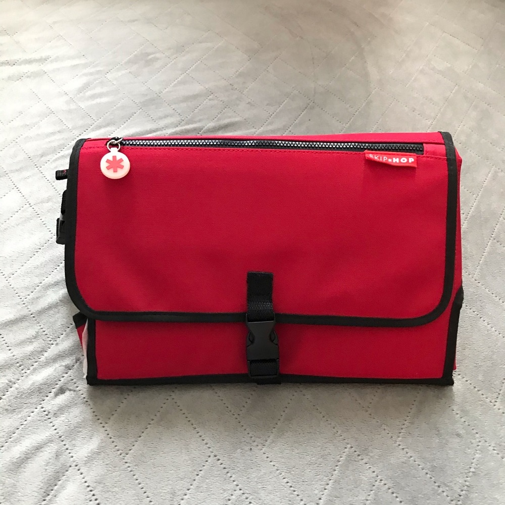 NWOT Skip Hop Diaper Changing Pad / Station Red